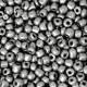 Seed beads 8/0 (3mm) Metallic dark silver